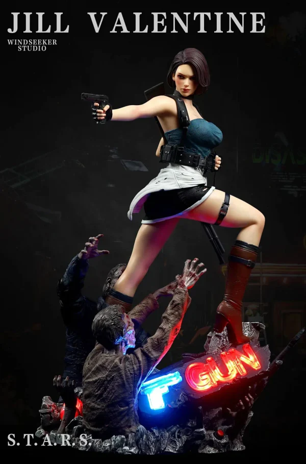 Jill Valentine with LED Resident Evil windseeker Studio 2