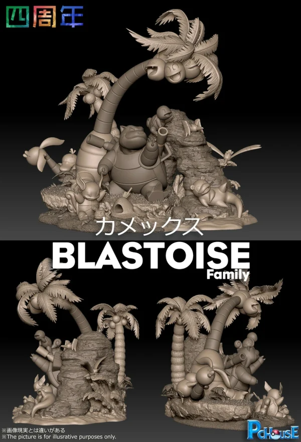 Blastoise Family Pokemon PcHouse Studio 9
