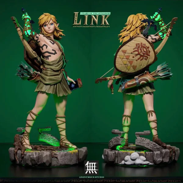 Link with LED The Legend of Zelda Tears of the Kingdom Resin Statue Anonymous Studio 2