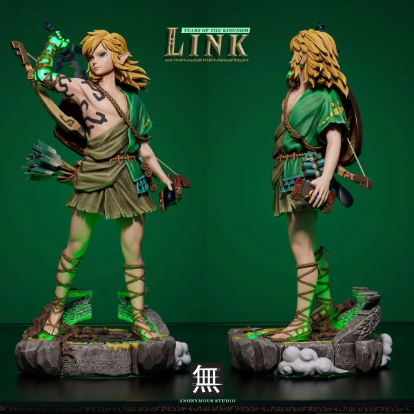 Link with LED The Legend of Zelda Tears of the Kingdom Resin Statue Anonymous Studio 3
