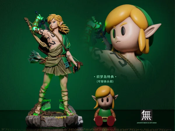 Link with LED The Legend of Zelda Tears of the Kingdom Resin Statue Anonymous Studio 6