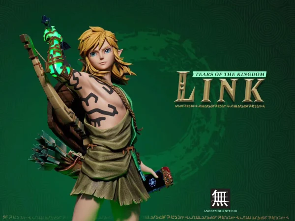 Link with LED The Legend of Zelda Tears of the Kingdom Resin Statue Anonymous Studio 7