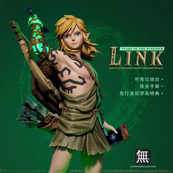 Link with LED The Legend of Zelda Tears of the Kingdom Resin Statue Anonymous Studio 8