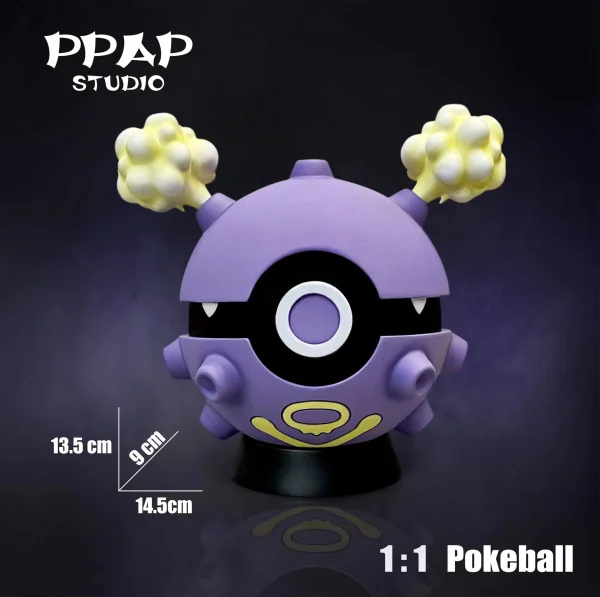 Pokemon Style Koffing Poke Ball 1