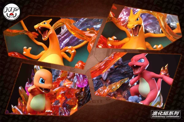 Evolution of Charizard Family with LED Pokemon King Finger Studio 1