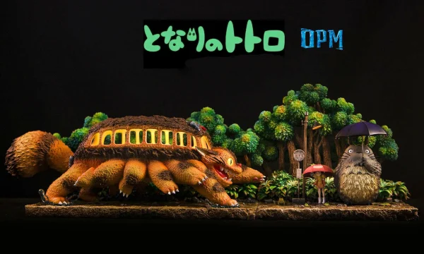 Hayao Miyazaki Desktop Totoro Bus Stop with LED – My Neighbor Totoro – OPM Studio 2