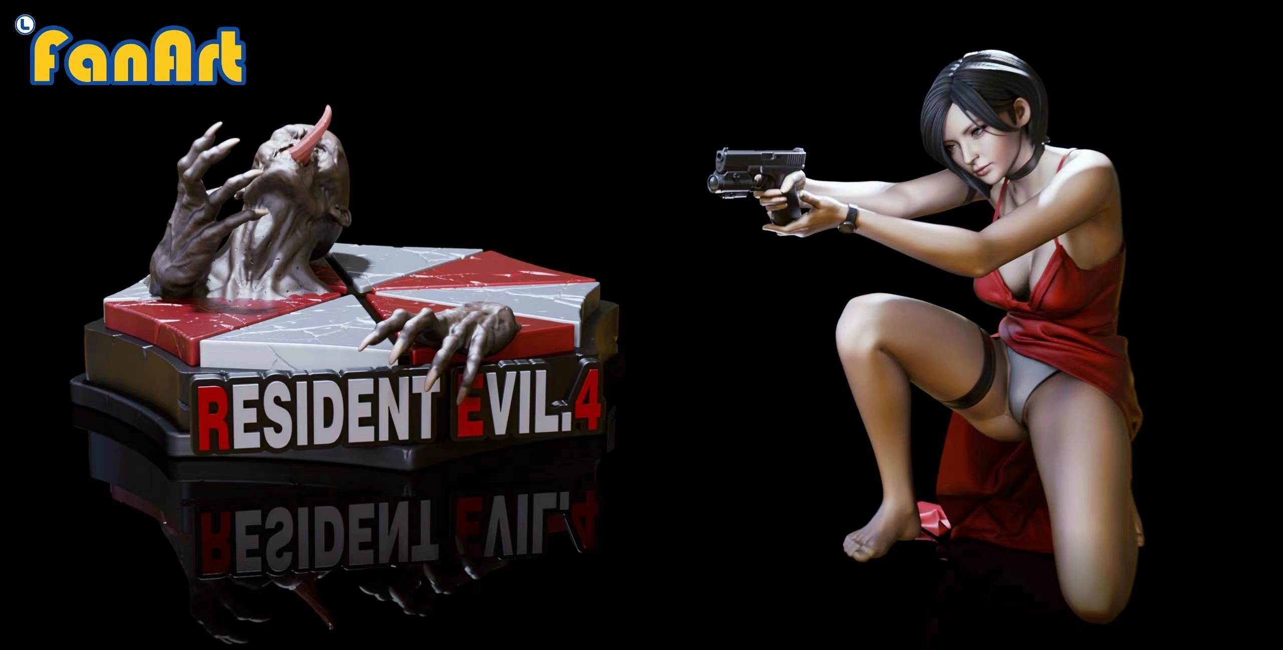 Squatting Ada Wong Remake – Resident Evil 4 – FanArt Studio [Pre-sale] -  Siriusfigure