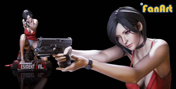 Squatting Ada Wong Remake – Resident Evil 4 – FanArt Studio 6