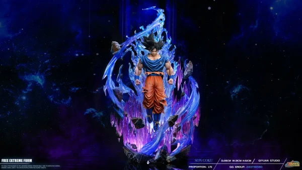 Ultra Instinct Son Goku with LED Dragon Ball QiYuan Studio 1