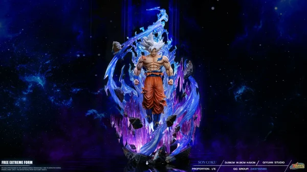 Ultra Instinct Son Goku with LED Dragon Ball QiYuan Studio 2