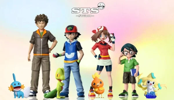 Main Characters of Pokemon AG Team – Pokemon – STS Studio 1