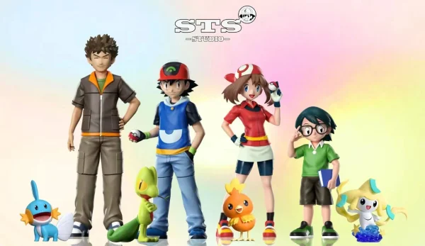 Main Characters of Pokemon AG Team – Pokemon – STS Studio [Pre-sale]