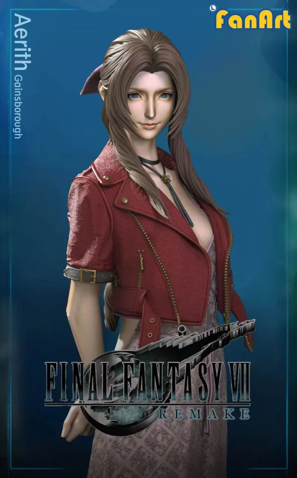 Aerith Gainsborough Final Fantasy VII FanArt Studio 4