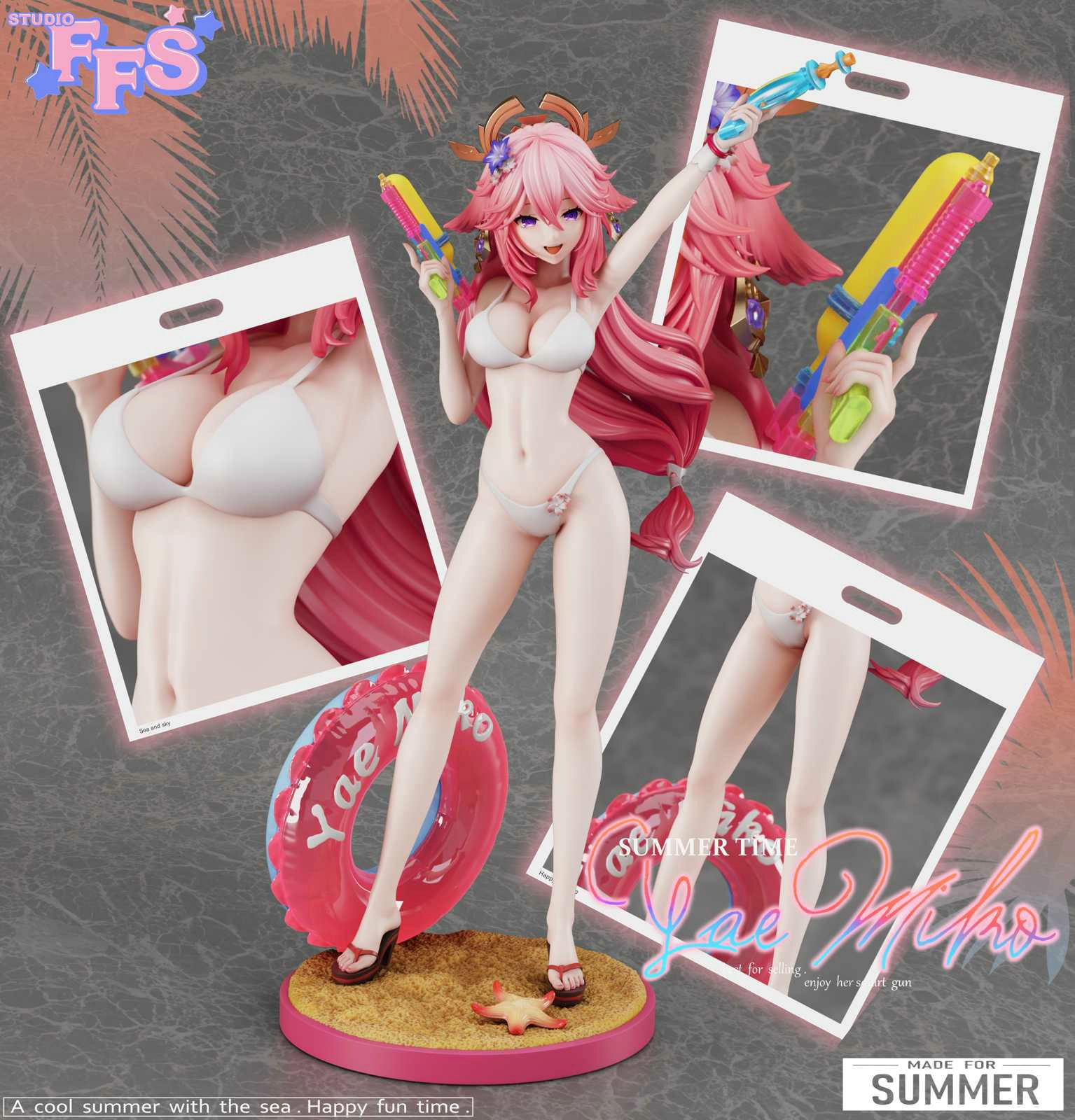 Swimsuit Ver. Yae Miko & Raiden Shogun – Genshin Impact – FFS Studio  [Pre-sale] - Siriusfigure