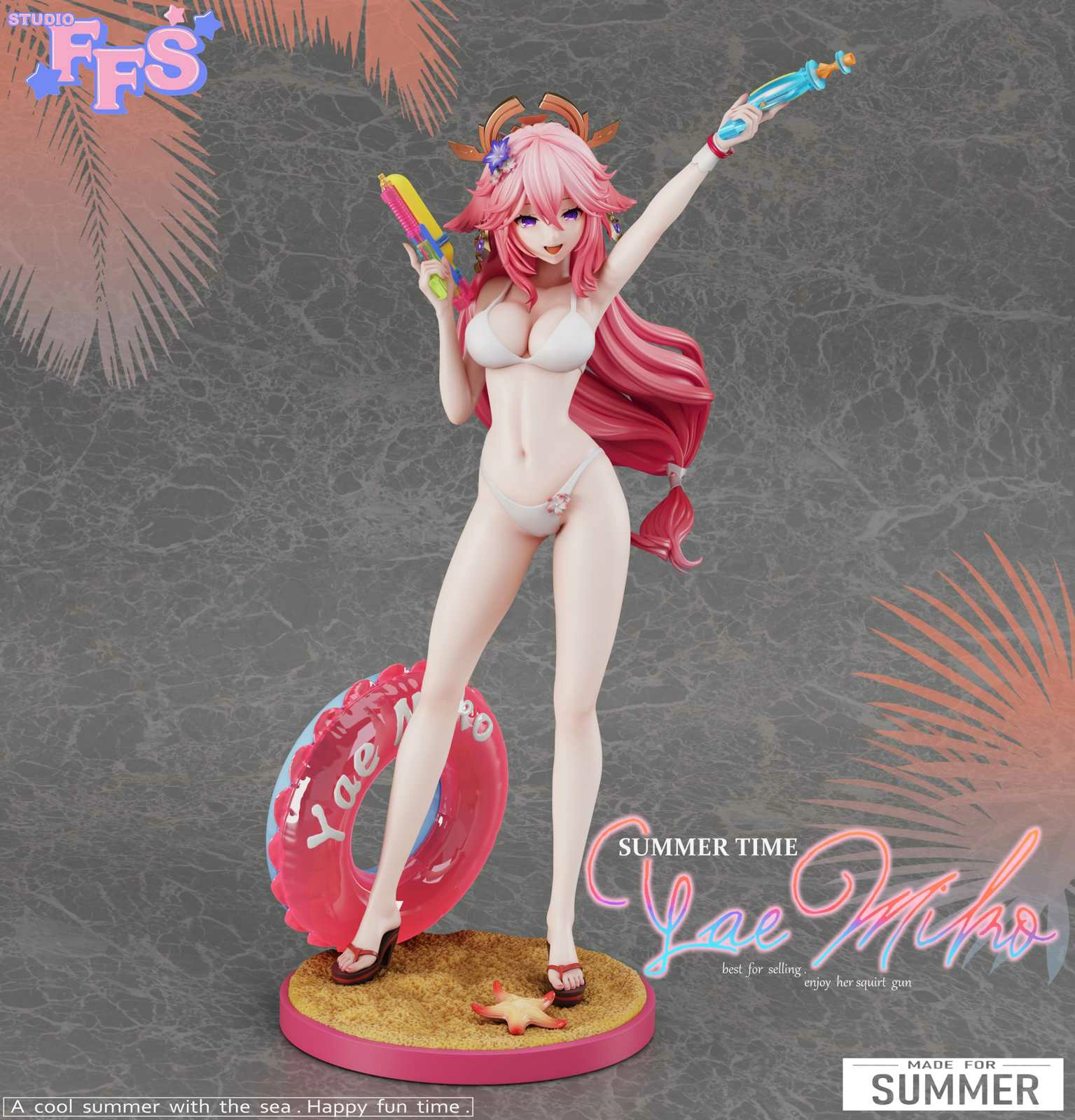 Swimsuit Ver. Yae Miko & Raiden Shogun – Genshin Impact – FFS Studio  [Pre-sale] - Siriusfigure