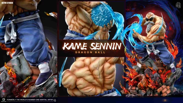 Kame Hame Ha Master Roshi with LED Dragon Ball Deyin Studio 10 scaled