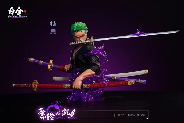 Roronoa Zoro VS Kaido with LED ONE PIECE Platinum Nature Studio 5