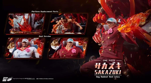 Akainu Sakazuki with LED ONE PIECE WaterBear Studio 10