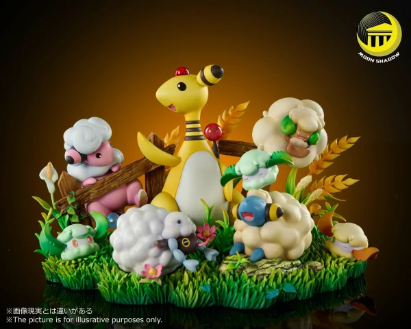 Natural Scene Series Ampharos Family – Pokemon – Moon Shadow Studio 2