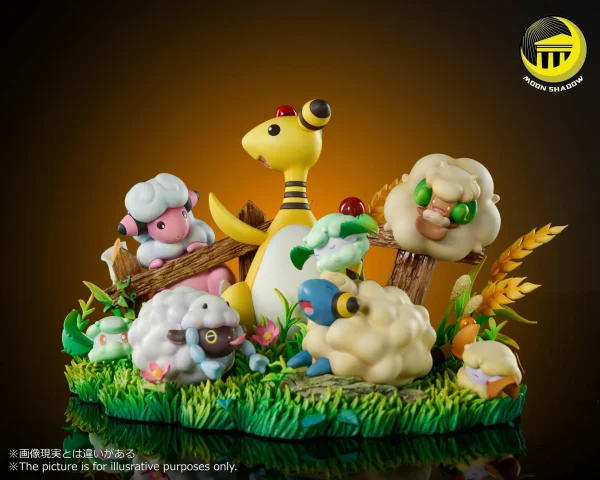 Natural Scene Series Ampharos Family – Pokemon – Moon Shadow Studio 3