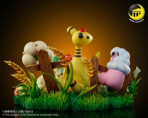 Natural Scene Series Ampharos Family – Pokemon – Moon Shadow Studio [Pre-sale] - Image 4