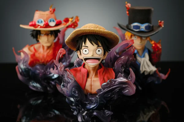 Bust of Luffy Sabo Ace One piece FengYun Studio 5