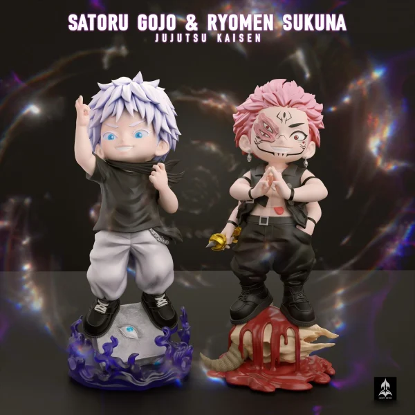 Chibi Ver. 002 Satoru Gojo Ryomen Sukuna – Jujutsu Kaisen – NINETY SEVEN Studio 2