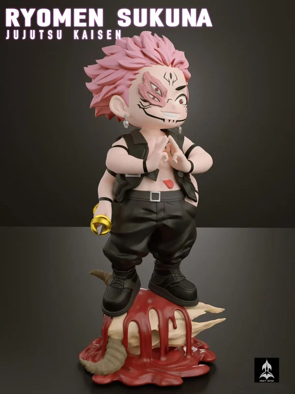 Chibi Ver. 002 Satoru Gojo Ryomen Sukuna – Jujutsu Kaisen – NINETY SEVEN Studio 7