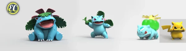 Evolution of Venusaur Set & Pikachu – Pokemon – EC Studio [Pre-sale]