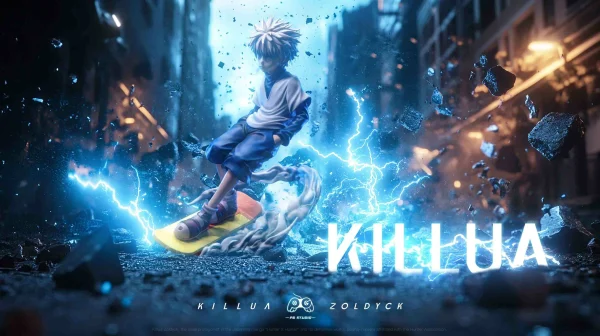 Skateboard Killua Zoldyck – HUNTER X HUNTER – PG Studio 1 scaled