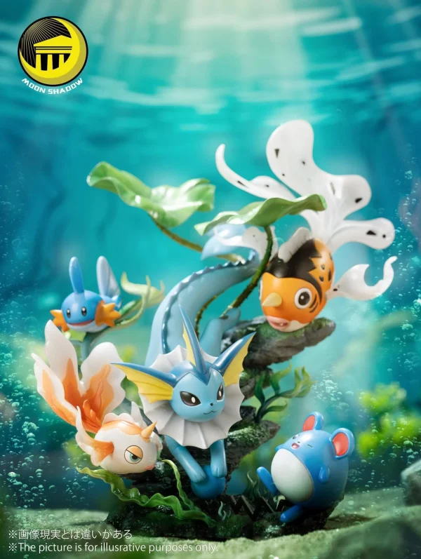 Natural Series Vaporeon & Goldeen & Seaking & Mudkip & Marill – Moon Shadow Studio [Pre-sale]