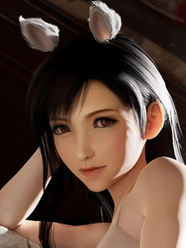 Cat Ver. Tifa Lockhart Decorative Painting –Xingkong Studio 3