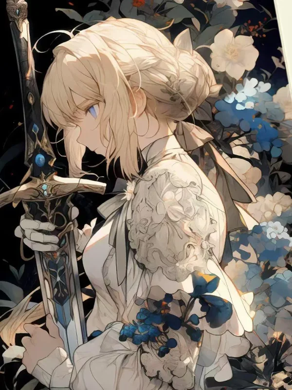 Decorative Painting of Flowe Wall Ver. Artoria Pendragon Saber - XingKong Studio [Pre-sale] - Image 3