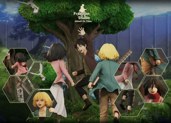 Childhood Eren & Armin & Mikasa - Freedom studio [Pre-sale] - Image 4