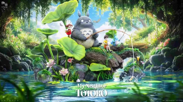 Memory Series 001 Lotus Pond Totoro with LED & Sound - WuYu Studio [Pre-sale] - Image 2