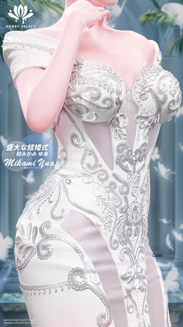 Pure White Dressed Mikami Yua - Honey select Studio [Pre-sale] - Image 8