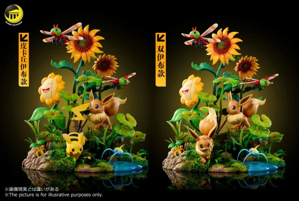 Pikachu and Eevee Natural scene - Moon Shadow Studio [Pre-sale] - Image 2