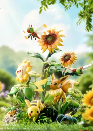 Pikachu and Eevee Natural scene - Moon Shadow Studio [Pre-sale]