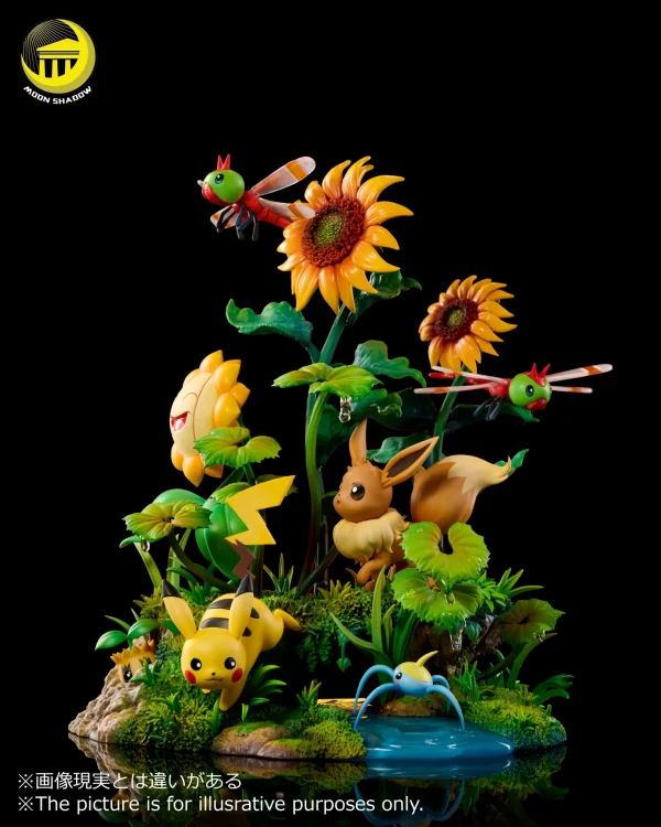 Pikachu and Eevee Natural scene - Moon Shadow Studio [Pre-sale] - Image 3