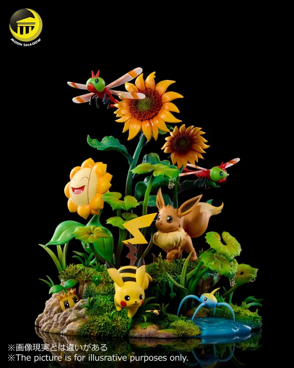 Pikachu and Eevee Natural scene - Moon Shadow Studio [Pre-sale] - Image 4
