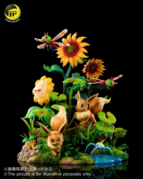 Pikachu and Eevee Natural scene - Moon Shadow Studio [Pre-sale] - Image 5