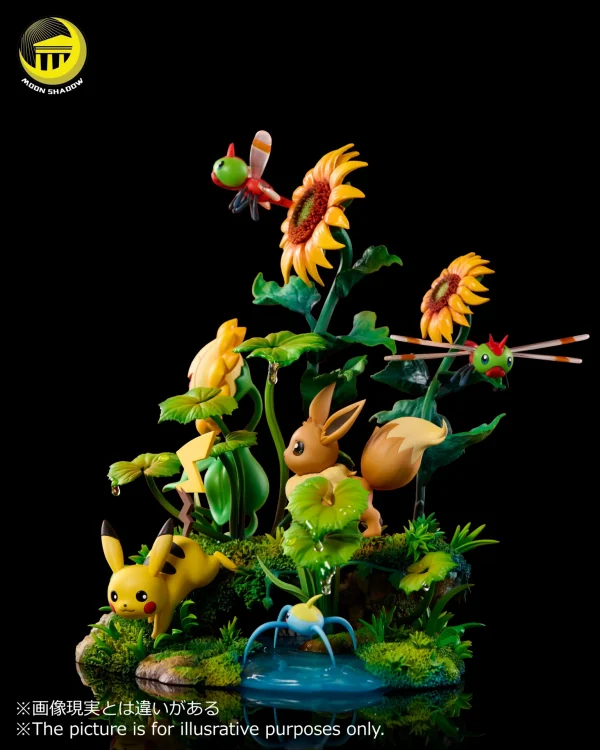 Pikachu and Eevee Natural scene - Moon Shadow Studio [Pre-sale] - Image 6