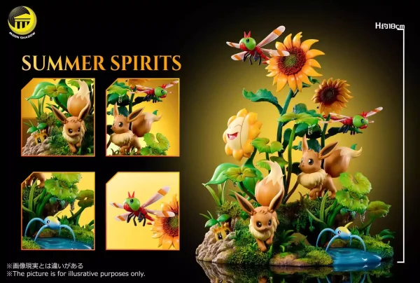 Pikachu and Eevee Natural scene - Moon Shadow Studio [Pre-sale] - Image 9