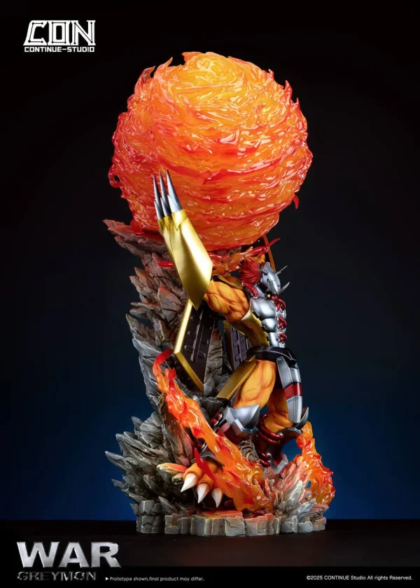 War Greymon with LED - CONTINUE Studio [Pre-sale] - Image 4