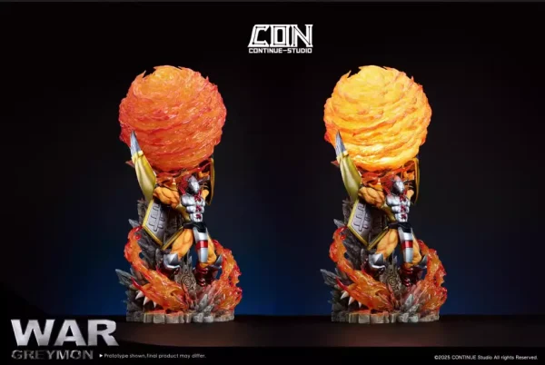 War Greymon with LED - CONTINUE Studio [Pre-sale]